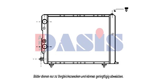 AKS DASIS Radiaator,mootorijahutus 300540N